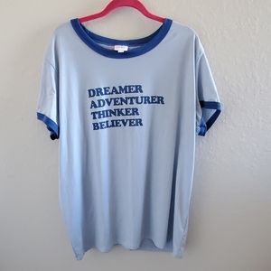 LuLaRoe BLUE DREAMER TEE 3X